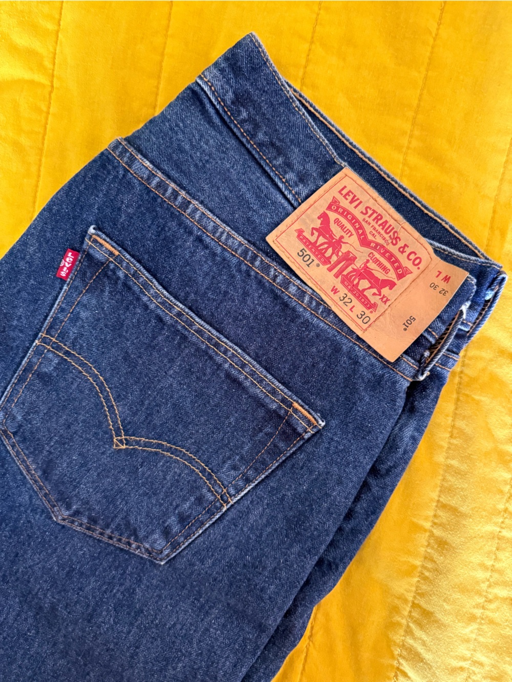 Levi's Men’s Indigo Straight-Leg 501 Jeans